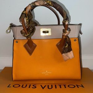 COPY - LOUIS VUITTON On My Side M56077 Monogram Yellow Calf leather Tote Should…